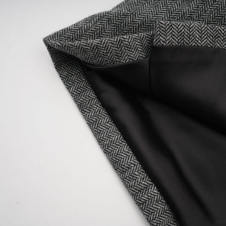Kali Top & Shorts Herringbone Grey Peplum Crystal Embellished