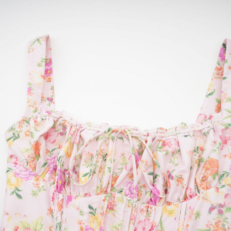 Kara floralprint cotton mini dress