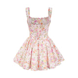 Kara floralprint cotton mini dress