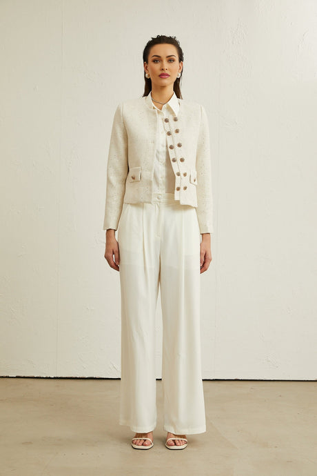 Karine tweed sequinembellished jacket