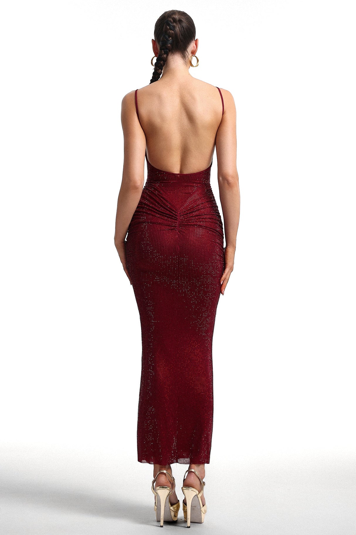 Katherine Red Sequin Bodycon Dress
