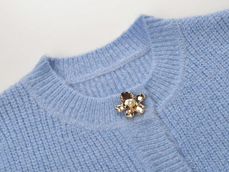 Kayla Cardigan & Skirt Set - Classic Two - Piece Design - Form - Fitting Silhouette - Textured Knit Fabric - Elegant Layered Look - Vintage - Inspired Style