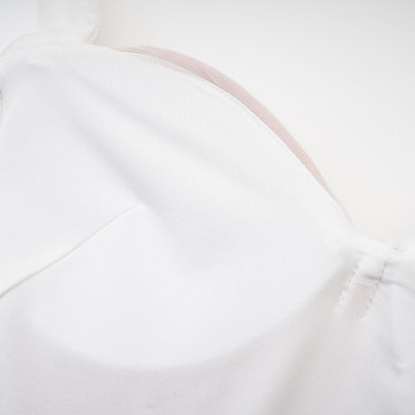 Kéfera white mesh mini dress