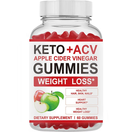 Keto + ACV Apple Cider Vinegar Gummies – 60 Gummies Supplement