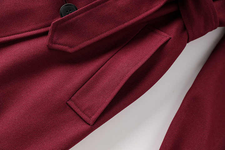 Kiara Double - Breasted Trench Coat – Long Tailored Silhouette with Adjustable Waist Belt – Premium Wool Blend – Wide Lapels & Epaulettes