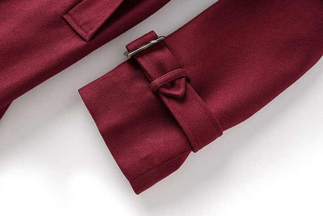 Kiara Double - Breasted Trench Coat – Long Tailored Silhouette with Adjustable Waist Belt – Premium Wool Blend – Wide Lapels & Epaulettes