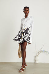 Kiara Shirt & Skirt Floral Print Matching Set