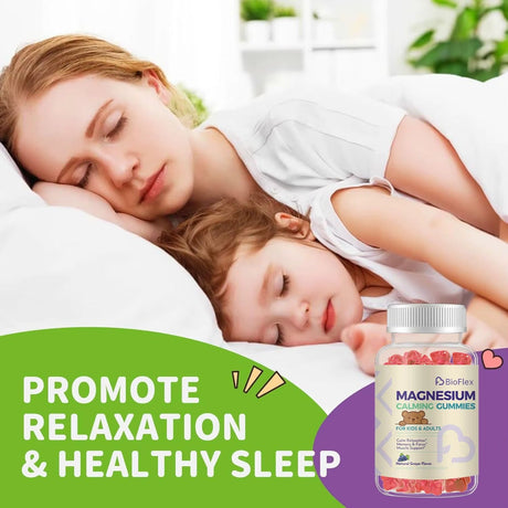 Kids Sleep Gummies – Melatonin - Free Magnesium, Vitamin B6 & D3, L - Theanine