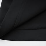 Laila Dress Black Flared Crystal Embellished & Pleated