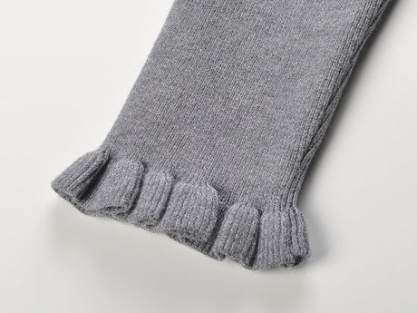 Laila Dress - Figure - Enhancing Silhouette - Elegant Layered Look - Deep V - Neck With Bow Accent - Frilled Cuffs & Bow