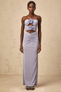 Laila Maxi Dress Lavender 3D - Petal Corset & Ruched