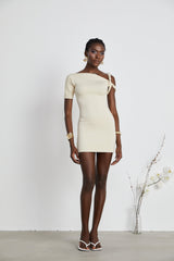 Laila Mini Dress with Asymmetrical Design