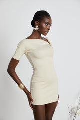 Laila Mini Dress with Asymmetrical Design