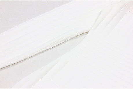 Lana Mini Dress - Tailored Fit - Blazer - Inspired Silhouette - Sculpting Bandage Fabric - Deep V - Neckline - Gold - Tone Buttons