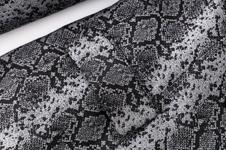 Landry Blazer - Tailored Silhouette - Snake Print Design - Metallic Accents - Slim Fit - Button Details