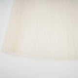 Landry Midi Dress White Tulle Bow Crystal Accent Zip Ankle - Length