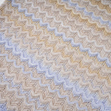 Laney Midi Dress Neutrals & Blue Ribbed Knit Texture