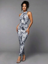 Laura Maxi Dress - Refined Style - Slim Fit - Sleeveless - High Stretch Fabric Elasticity - Ruched - Mid Waist - Premium Quality