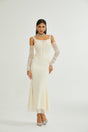 Laurianne white midi dress