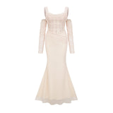Laurianne white midi dress