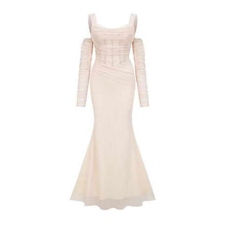 Laurianne white midi dress