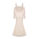 Laurianne white midi dress