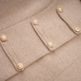 Layla Coat – Detachable - Cape Design – Faux - Fur Detailing – Self - Tie Design