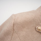 Layla Modern Coat with Detachable Cape and Scarf