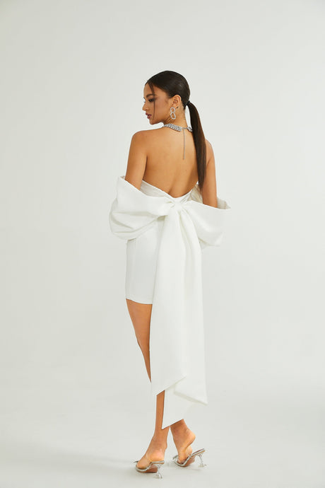 Leilani Mini Dress with Oversize Bow Detail