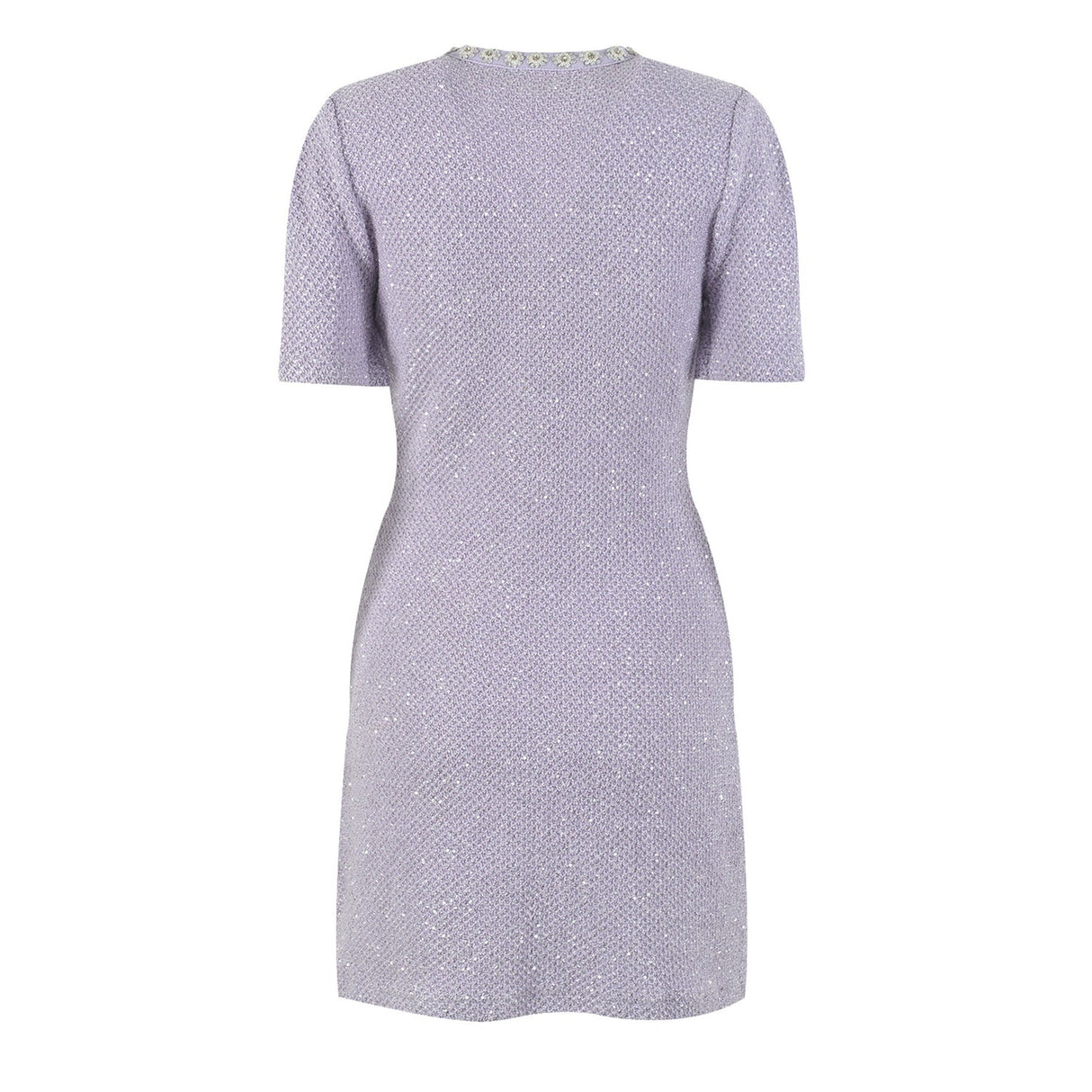 Léocadie purple embellished mini dress