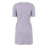 Léocadie purple embellished mini dress