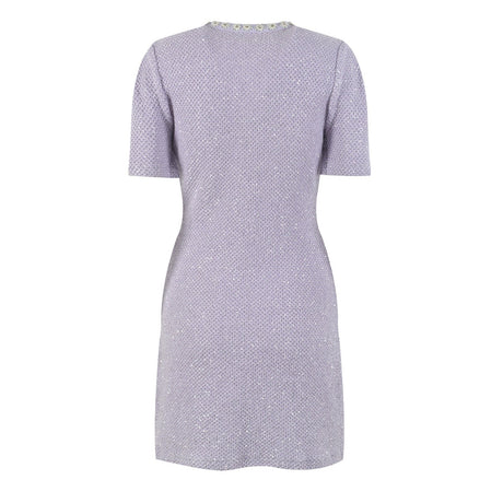 Léocadie purple embellished mini dress