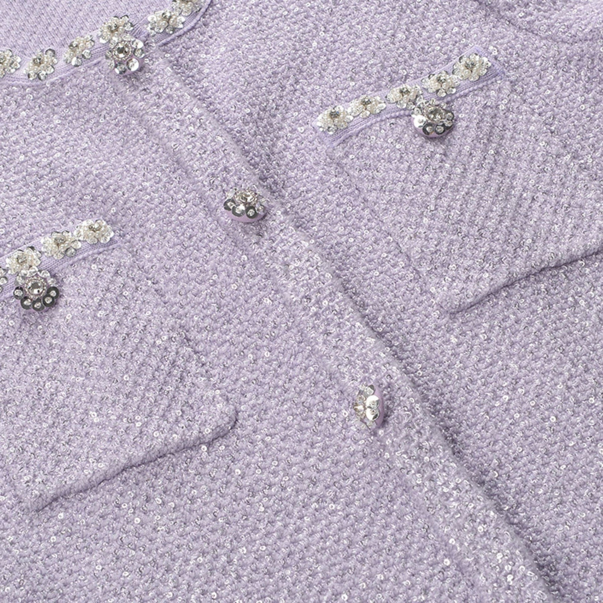 Léocadie purple embellished mini dress