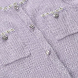 Léocadie purple embellished mini dress