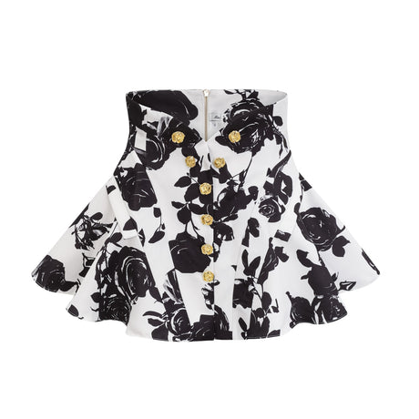 Léonor floralprint shirt  skirt matching set