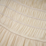 Liana Midi Dress with Metallic Threading and Tiered Design