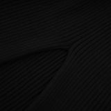Liana Top Liana Twist Detail High Neck Sleeveless Black Ribbed
