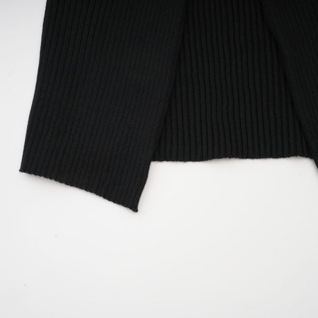 Liana Top Liana Twist Detail High Neck Sleeveless Black Ribbed