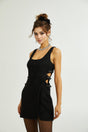 Liane bowdetail cutout mini dress