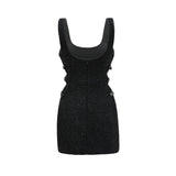 Liane bowdetail cutout mini dress