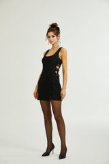 Liane bowdetail cutout mini dress
