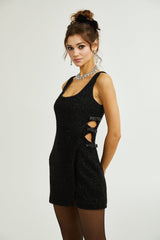Liane bowdetail cutout mini dress