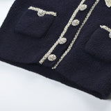 Liane fauxpearl embellished jacket  skirt matching set