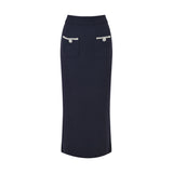 Liane fauxpearl embellished jacket  skirt matching set