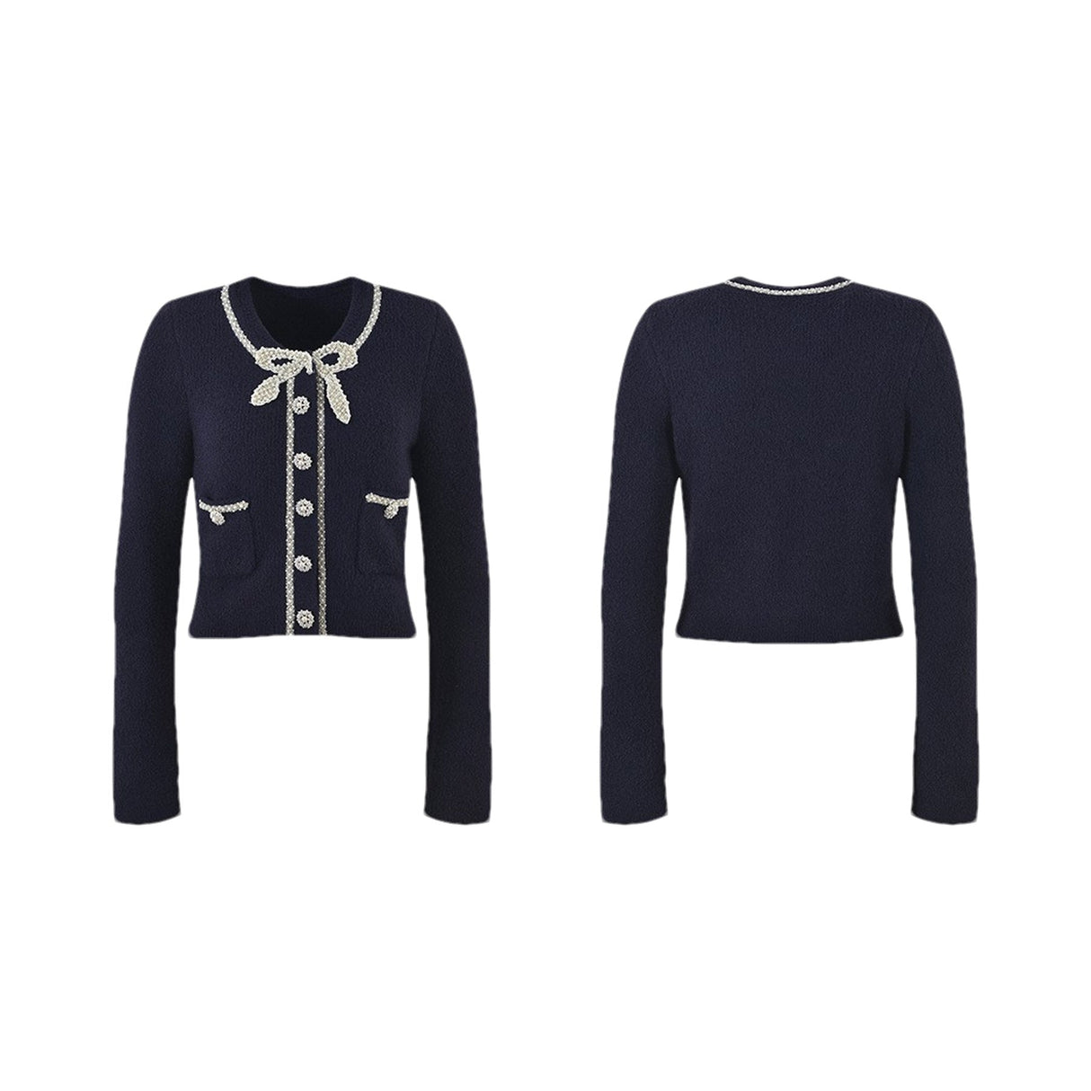 Liane fauxpearl embellished jacket  skirt matching set
