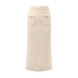 Liane fauxpearl embellished jacket  skirt matching set