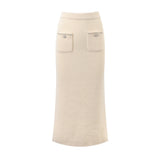 Liane fauxpearl embellished jacket  skirt matching set