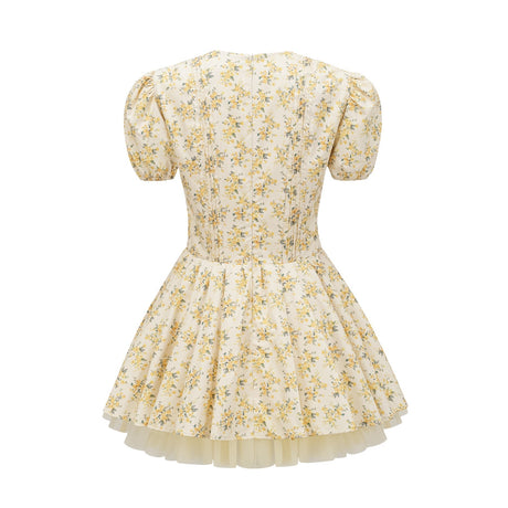 Liane floralprint pleated mini dress