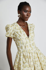 Liane floralprint pleated mini dress