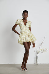 Liane floralprint pleated mini dress
